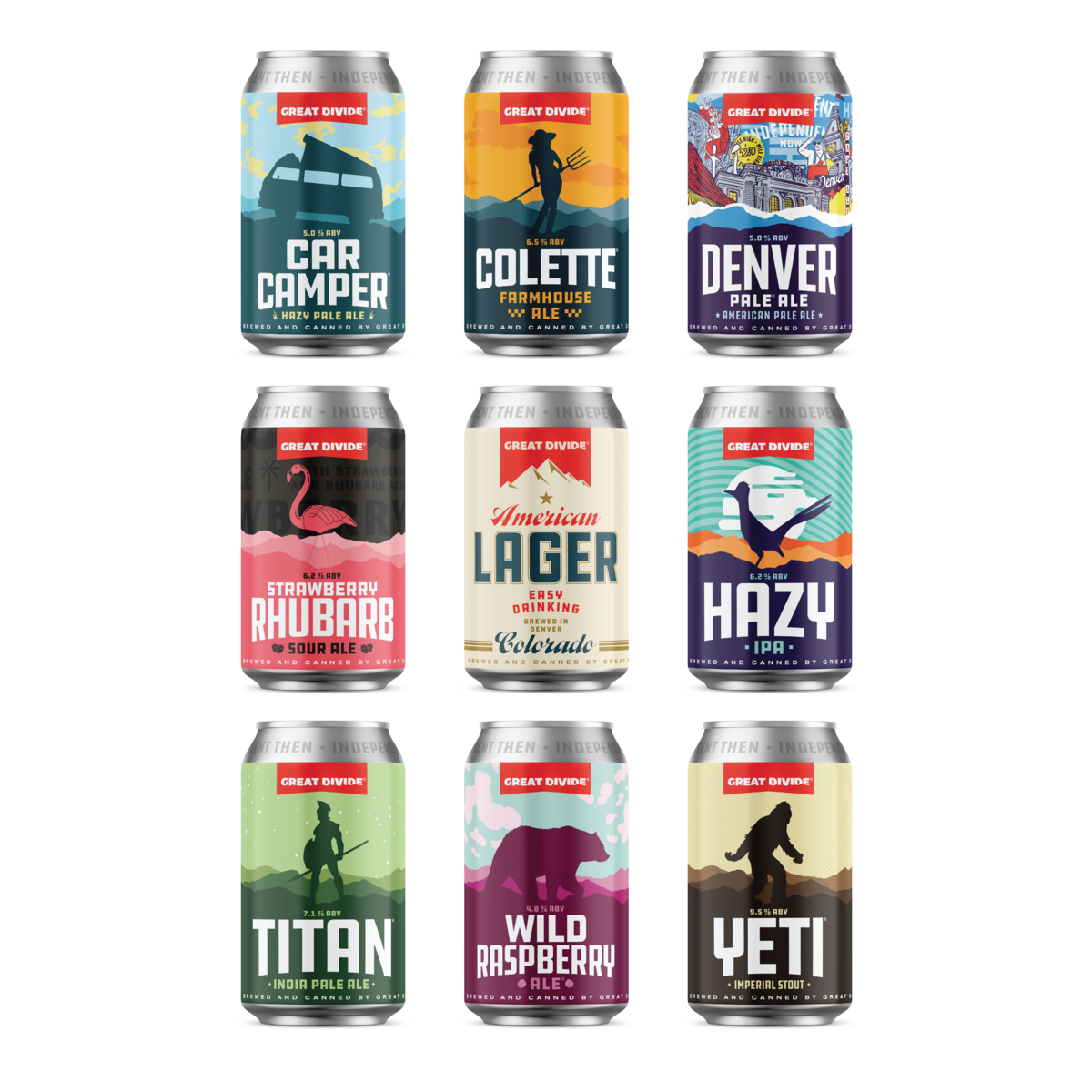 2022 Great Divide Cans Updated Packaging