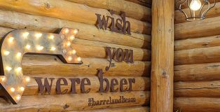 Wish you were beer sign