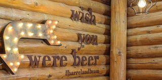 Wish you were beer sign