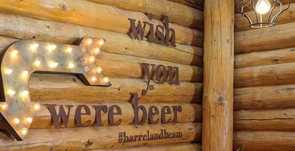 Wish you were beer sign