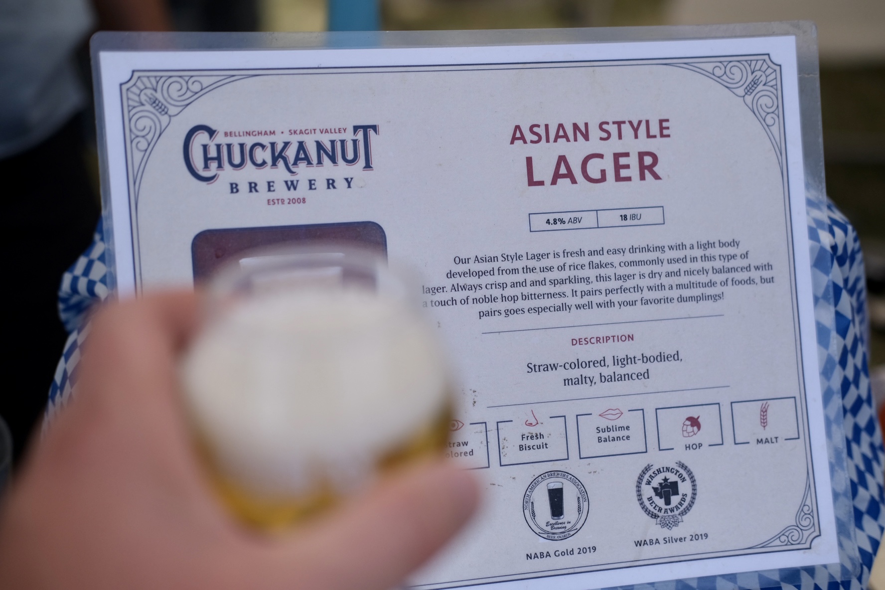 Chuckanut Asian Style Lager