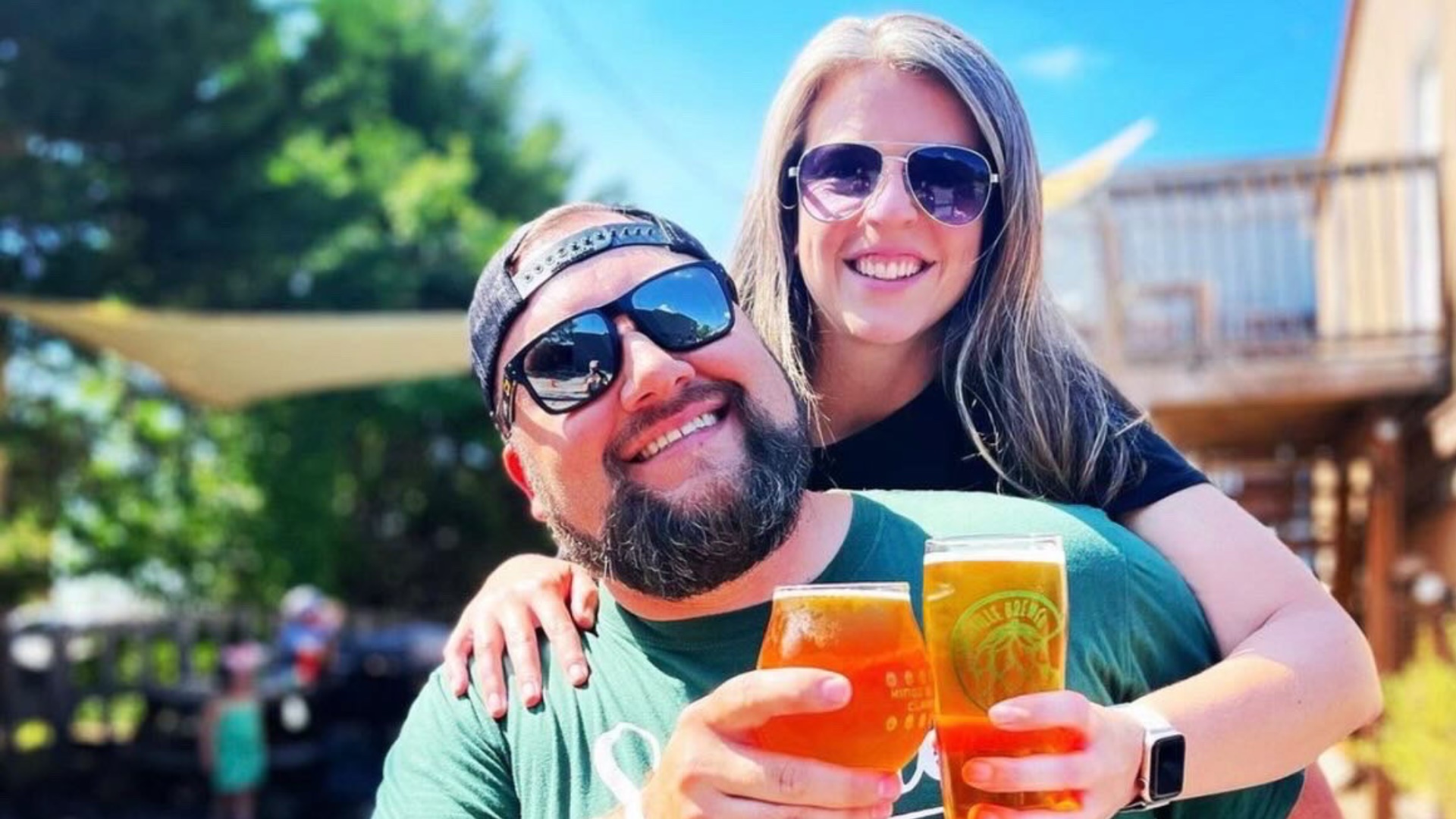 Kings Bluff Brewery co-founders Dustyn Brewer (left) and Dr. Kristen Brewer (right)
