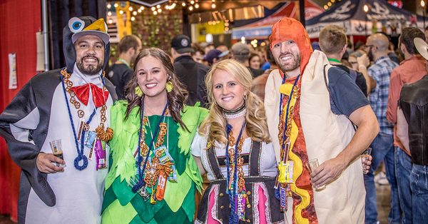 People dressed up at GABF