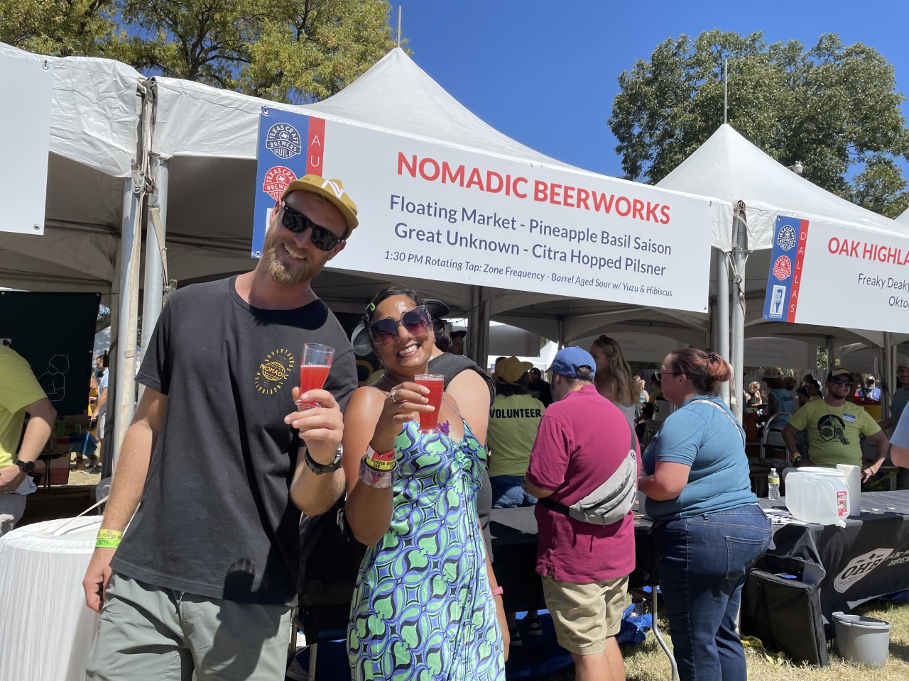 Texas Craft Brewers Festival 2022 Ruvani de Silva and Dan Tyranski of Nomadic Beerworks