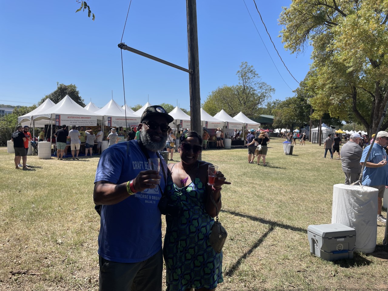 Texas Craft Brewers Festival 2022 Ruvani de Silva and Kuumba Smith of Smittox Brewing