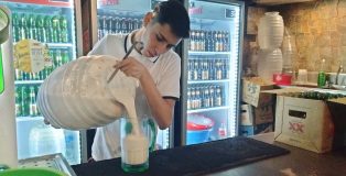 Pouring Pulque