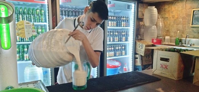 Pouring Pulque