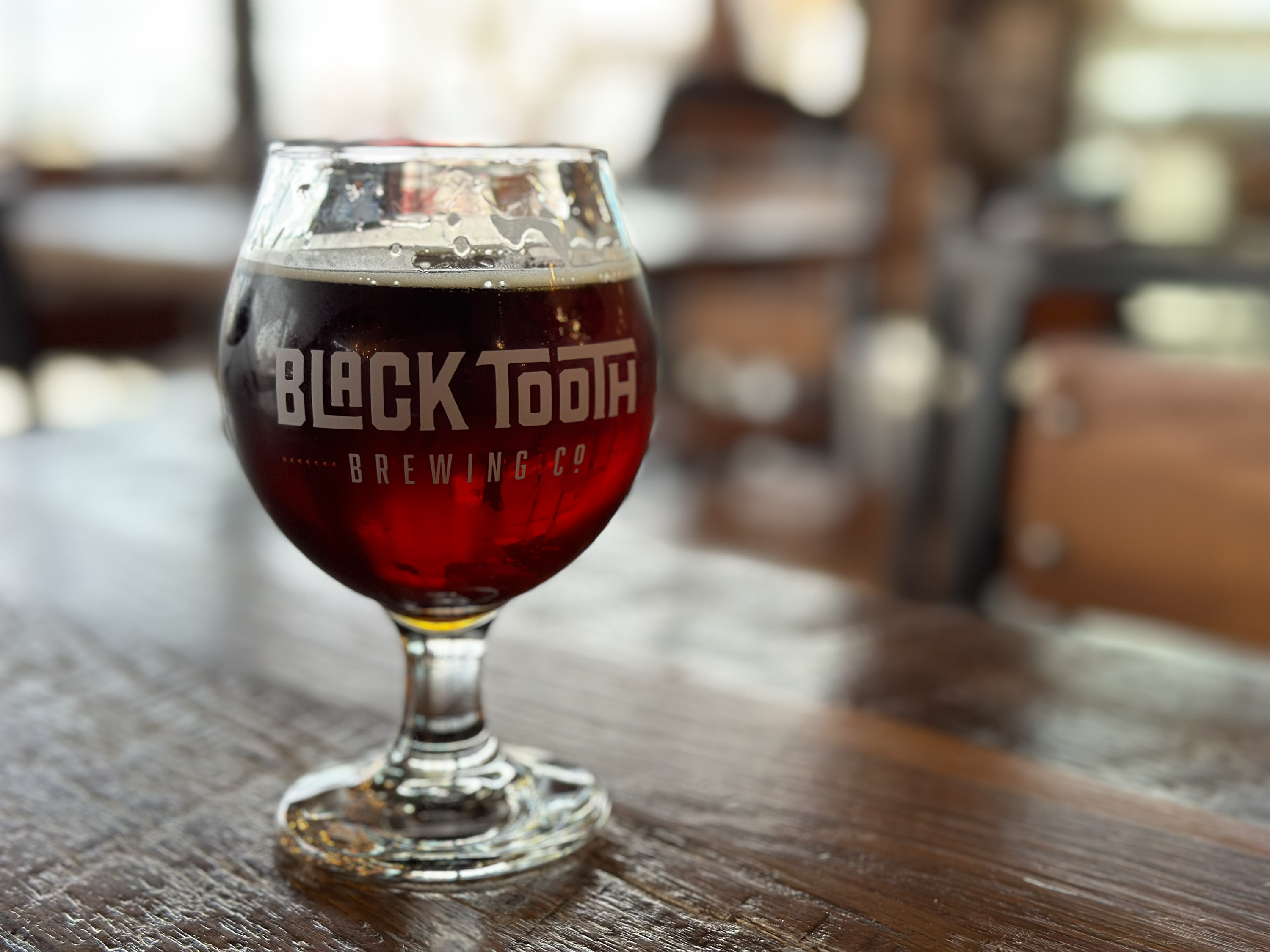 Black Tooth’s 1314 Anniversary Ale, a barrel-aged English Strong AlePhoto Credit: Amber Leberman
