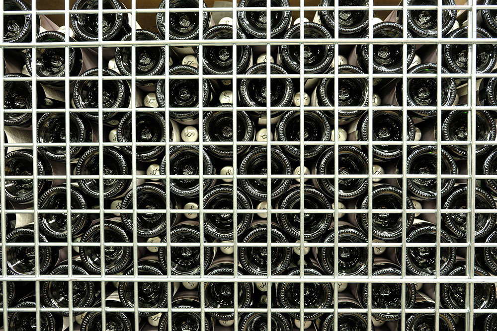 Bottles stored in Floodland's Warehouse