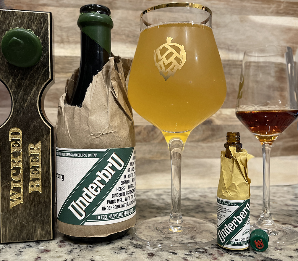 Review Photo, UnderBru with Underberg