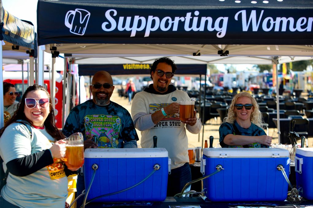 The Beer Babes Family tent at Copper State Beer Festival, credit Mosca Montgomery