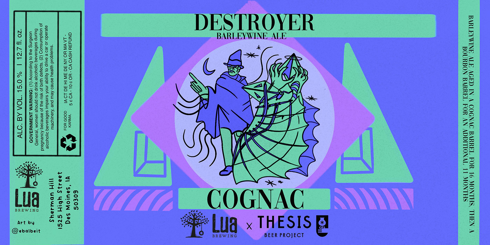 Destroyer Cognac Label