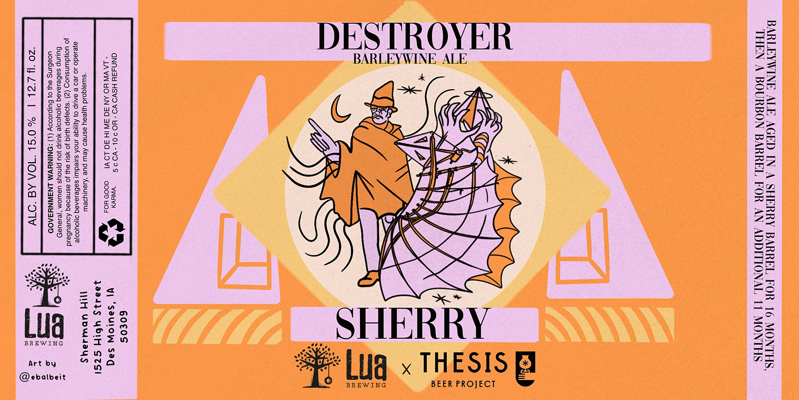 Destroyer Sherry Label