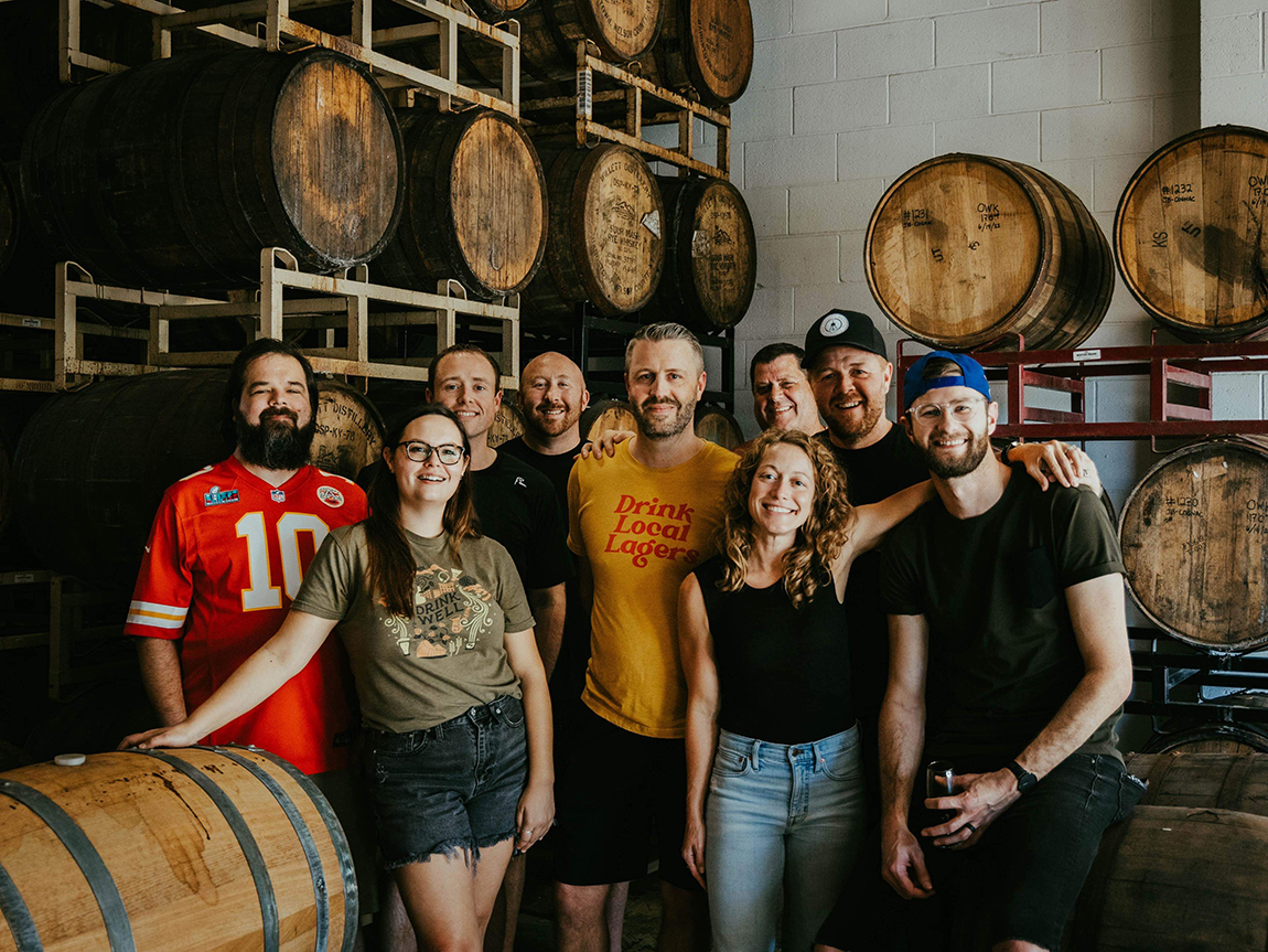 Group photo, Oak & Steel with Karen and Cory King