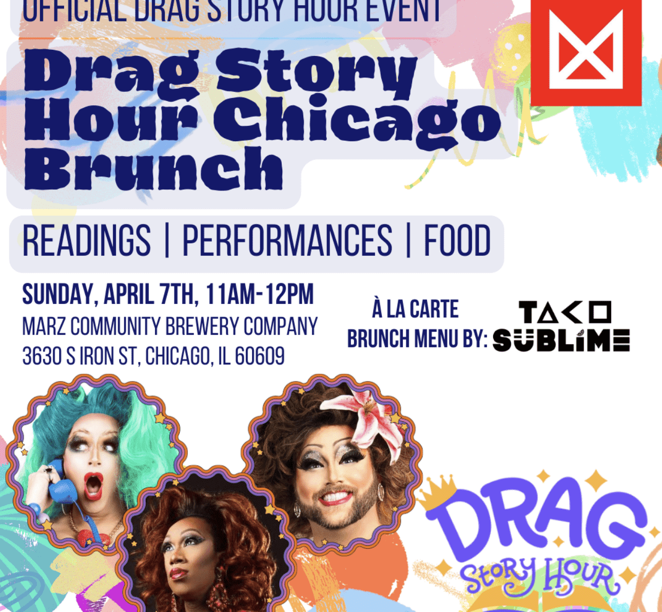Drag Story Hour Chicago Brunch at Marz