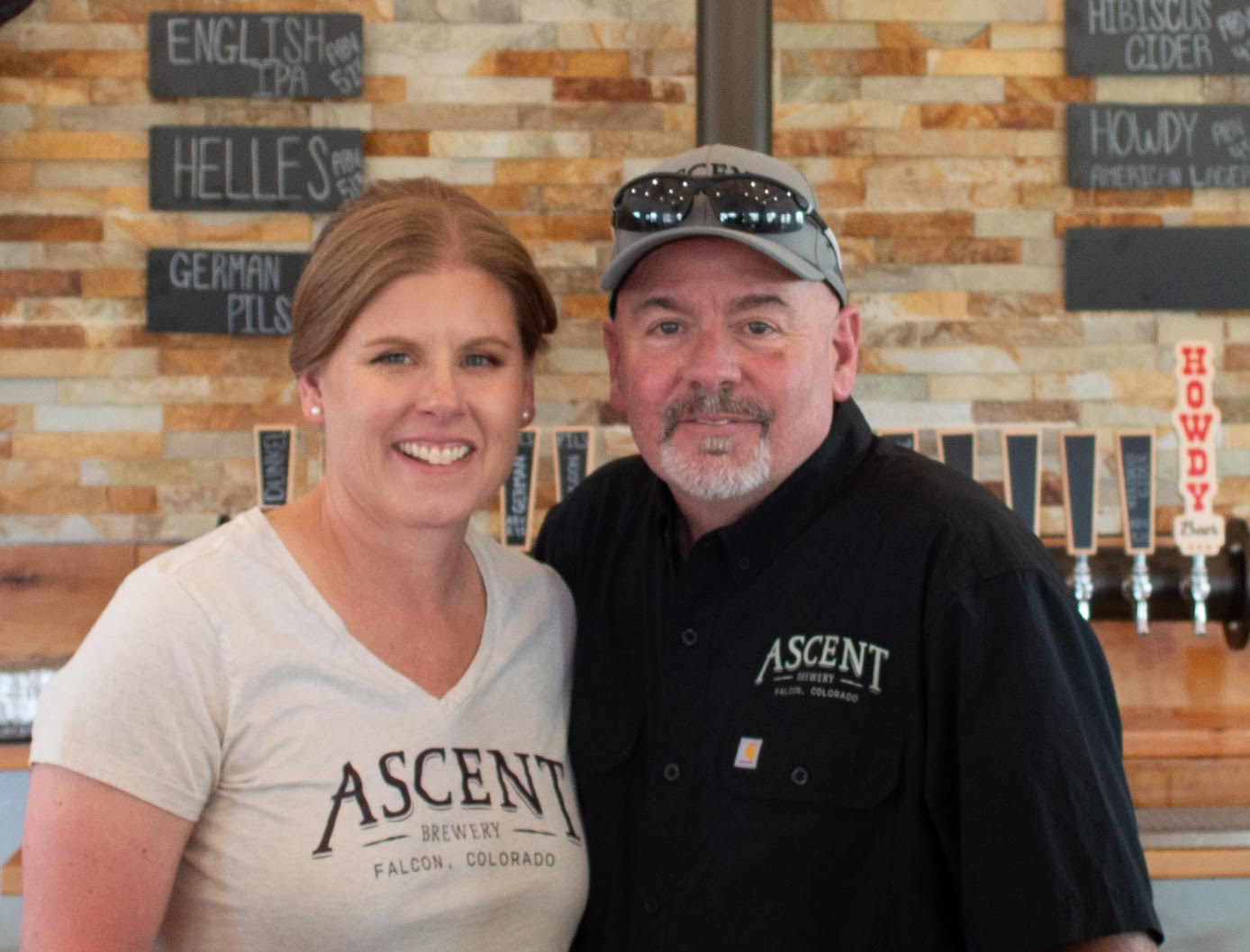 Photo of Joe and Steph Prue, owners of Ascent Brewery